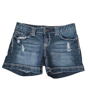 Maurices Dark Blue Jean Shorts